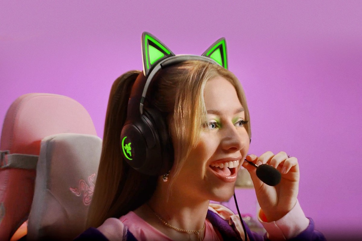 Słuchawki Razer Kraken Kitty V2 czarne
